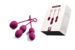 Nova Ball Фиолетовые Вагинальные шарики со смещенным центром тяжести